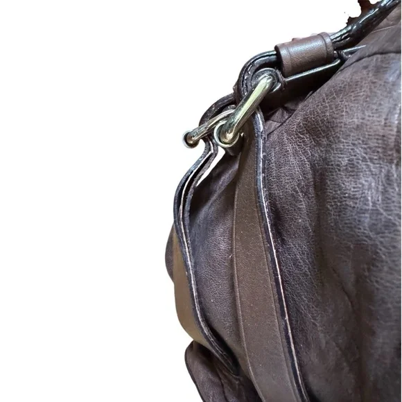 L.A.M.B. By Gwen Stefani Holloway Satchel Bag Style 2207 Brown w Gold Hardware - Picture 7 of 12